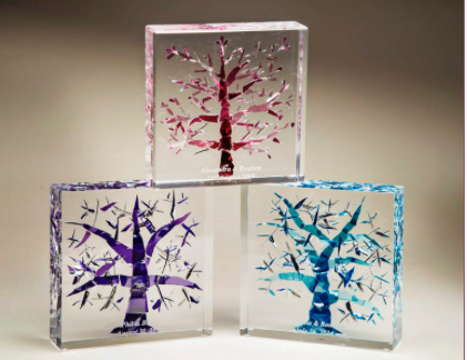 Lucite Tree of Life Wedding Glass - Israel's Judaica Simcha Store